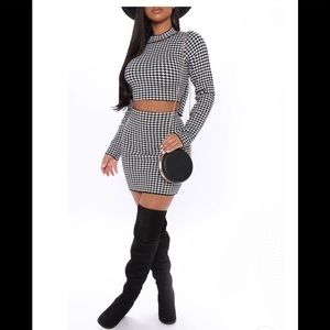 Top and skirt set